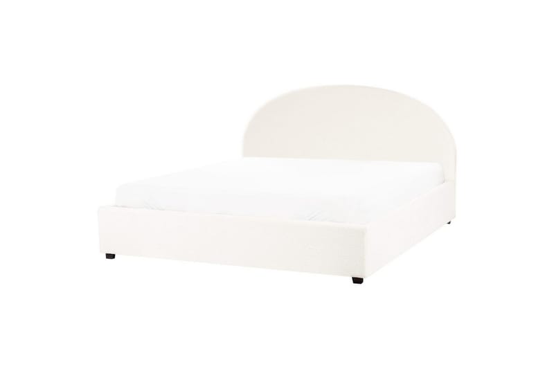 Dubbelsäng Vaucluse med förvaring Vit, 180x200 cm, Bouclé - Vit, 180x200 cm, Bouclé - Möbler - Säng - Säng med förvaring