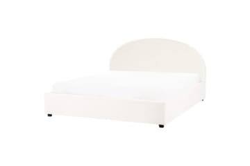 Dubbelsäng Vaucluse med förvaring Vit, 180x200 cm, Bouclé - Vit, 180x200 cm, Bouclé - Möbler - Säng - Säng med förvaring
