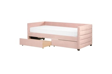 Enkelsäng Marray med förvaring Rosa - Rosa - Möbler - Säng - Säng med förvaring