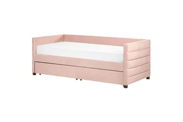 Enkelsäng Marray med förvaring Rosa - Rosa - Möbler - Säng - Säng med förvaring