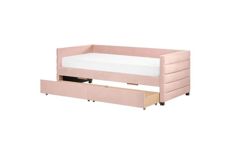 Enkelsäng Marray med förvaring Rosa, Rosa