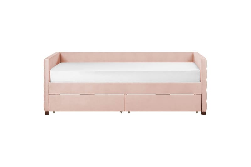 Enkelsäng Marray med förvaring Rosa - Rosa - Möbler - Säng - Säng med förvaring