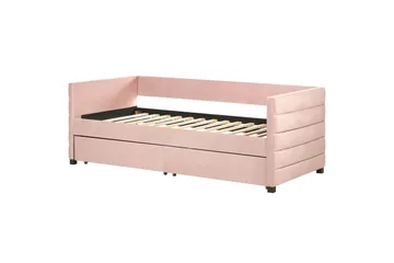 Enkelsäng Marray med förvaring Rosa - Rosa - Möbler - Säng - Säng med förvaring
