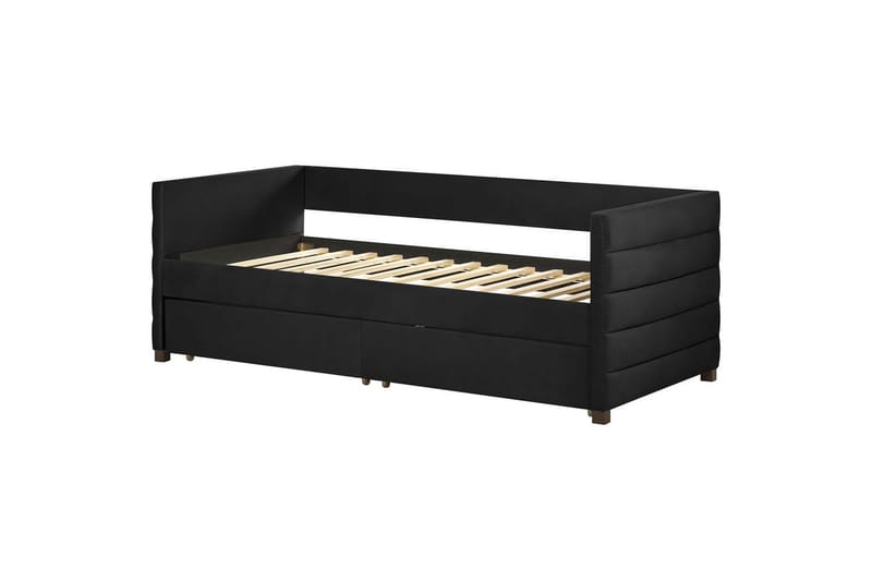 Enkelsäng Marray med förvaring Svart - Svart - Möbler - Säng - Säng med förvaring