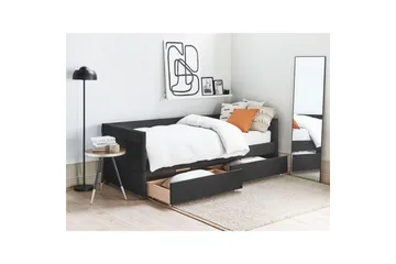 Enkelsäng Marray med förvaring Svart - Svart - Möbler - Säng - Säng med förvaring