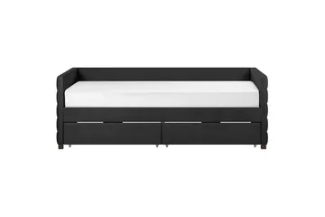 Enkelsäng Marray med förvaring Svart - Svart - Möbler - Säng - Säng med förvaring