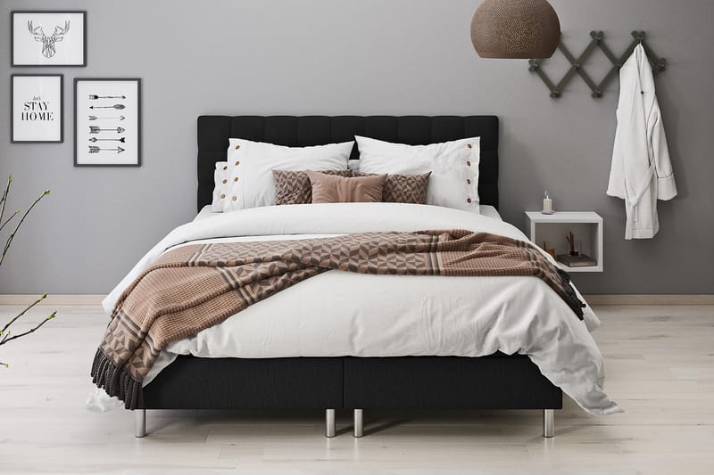 Box Bed Suset 140x200 - Svart - Möbler - Säng - Säng med förvaring