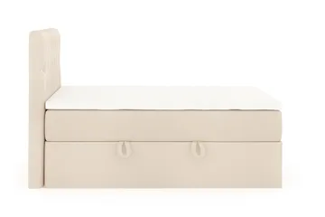 Boxy Box Bed Säng med Förvaring 120x200 cm - Beige - Möbler - Säng - Enkelsäng