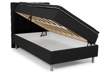 Sängpaket Suset Box Bed 140x200 - Svart - Möbler - Säng - Säng med förvaring