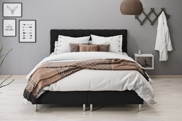 Sängpaket Suset Box Bed 160x200 - Svart - Möbler - Säng - Säng med förvaring