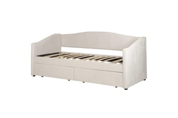 Enkelsäng Vittel med förvaring Beige - Beige - Möbler - Säng - Säng med förvaring