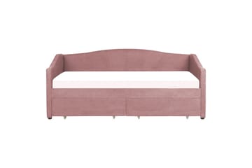 Enkelsäng Vittel med förvaring Rosa - Rosa - Möbler - Säng - Säng med förvaring
