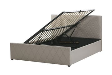 Förvaringssäng Cabariot 140x200 cm - Konstläder/Grå - Möbler - Säng - Säng med förvaring