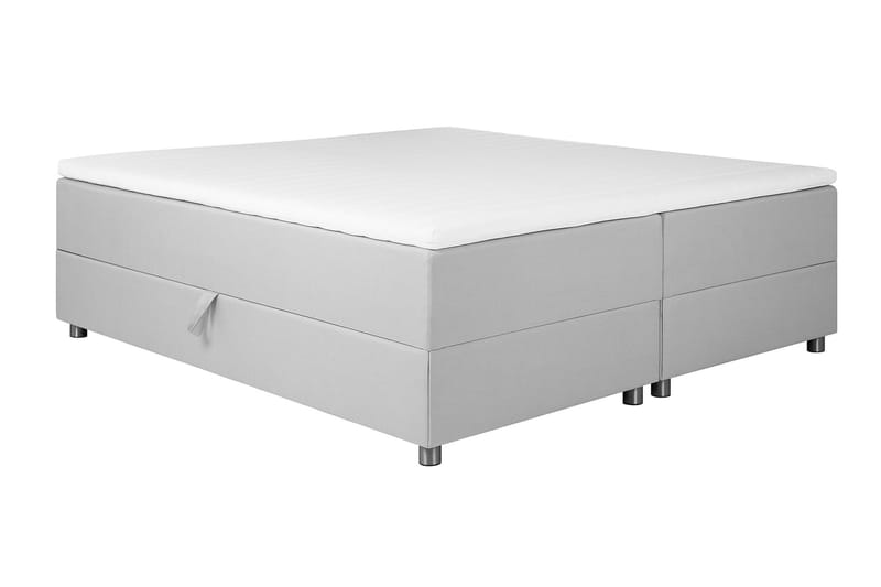 Förvaringssäng Chilla 160x200 cm - Ljusgrå - Säng med förvaring - Komplett sängpaket