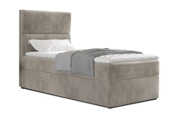 Förvaringssäng Lomagna 90x200 cm Vertikal Söm - Beige - Möbler - Säng - Säng med förvaring
