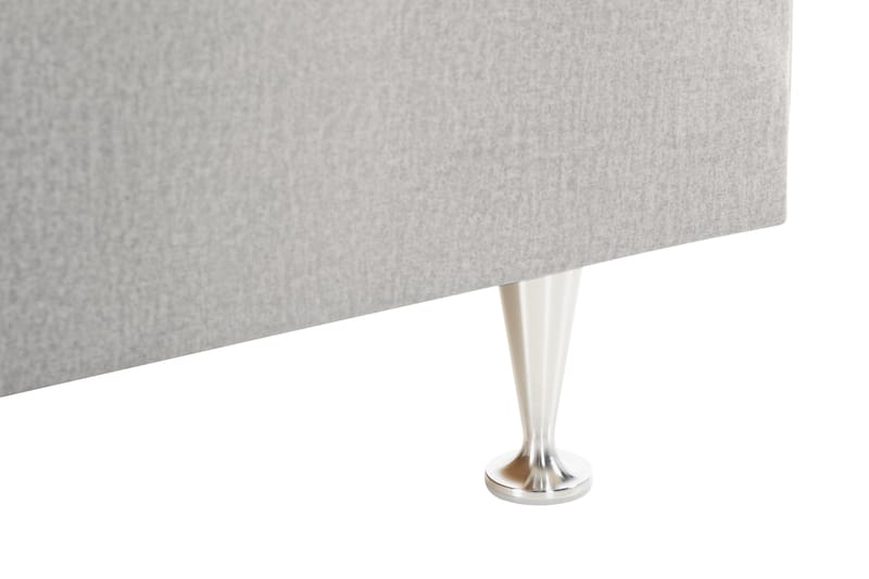 Förvaringssäng Monopoli med LED-belysning 180x200 - Ljusgrå - Möbler - Säng - Säng med förvaring - Dubbelsäng med förvaring