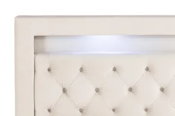 Francisco Komplett Sängpaket med Lyftförvaring LED-belysning 180x200 - Beige - Möbler - Säng - Säng med förvaring