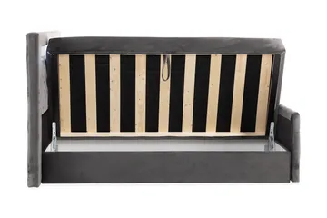 Francisco Komplett Sängpaket med Lyftförvaring LED-belysning 180x200 - Mörkgrå - Möbler - Säng - Säng med förvaring