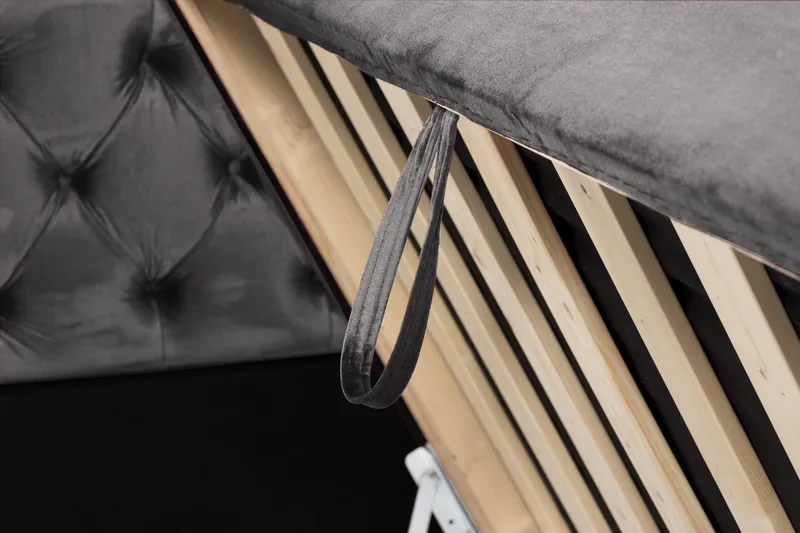 Francisco Komplett Sängpaket med Lyftförvaring LED-belysning 180x200 - Mörkgrå - Möbler - Säng - Säng med förvaring