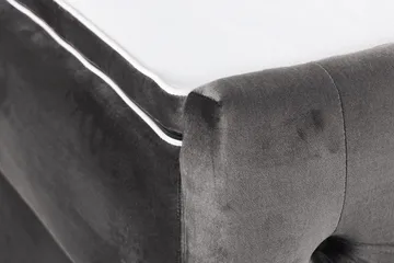 Francisco Komplett Sängpaket med Lyftförvaring LED-belysning 180x200 - Mörkgrå - Möbler - Säng - Komplett sängpaket