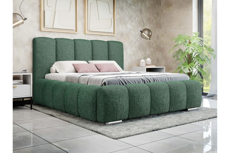 Gioia Förvaringssäng 180x200 cm - Grön - Möbler - Säng - Säng med förvaring - Dubbelsäng med förvaring