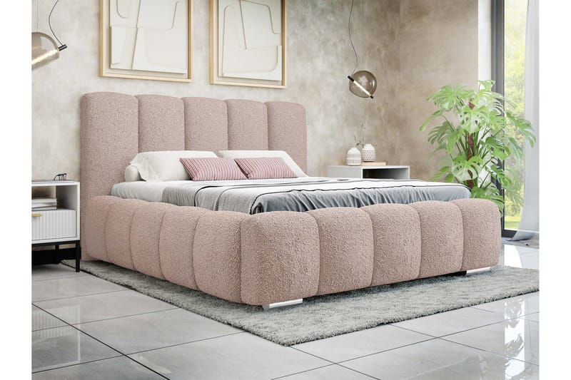 Gioia Förvaringssäng 180x200 cm - Rosa - Möbler - Säng - Säng med förvaring - Dubbelsäng med förvaring