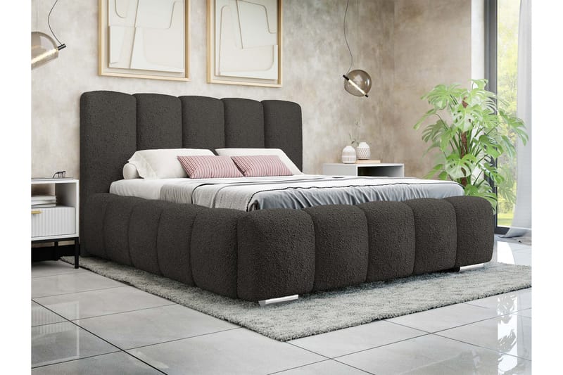 Gioia Förvaringssäng 180x200 cm - Svart - Möbler - Säng - Säng med förvaring - Dubbelsäng med förvaring