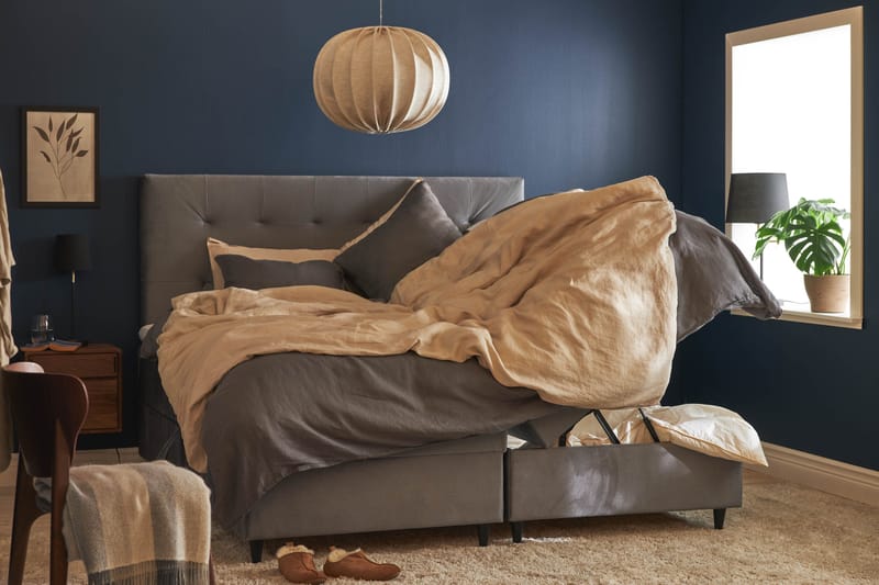 Happy Plus Sängpaket Förvaringssäng 180x200 cm   Grå - Grå - Möbler - Säng - Säng med förvaring