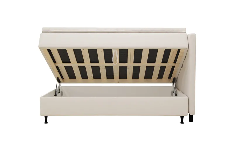 HVILA Plus Komplett Sängpaket med Förvaring 120x200 cm - Ljusbeige - Möbler - Säng - Säng med förvaring