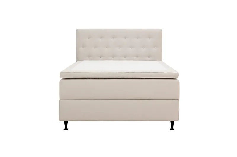 HVILA Plus Komplett Sängpaket med Förvaring 120x200 cm, Ljusbeige
