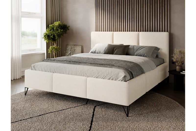 Itaca Förvaringssäng - Beige - Möbler - Säng - Säng med förvaring - Dubbelsäng med förvaring