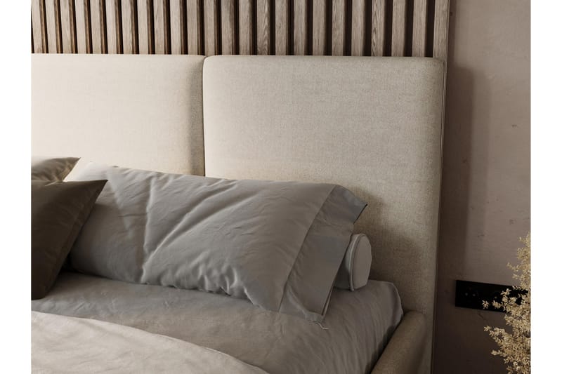 Itaca Förvaringssäng - Beige - Möbler - Säng - Säng med förvaring - Dubbelsäng med förvaring