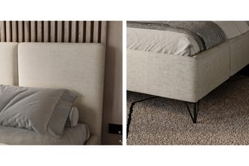 Itaca Förvaringssäng - Beige - Möbler - Säng - Säng med förvaring - Dubbelsäng med förvaring
