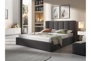 Karrouba Förvaringssäng 180x200 cm - Mörkgrå - Möbler - Säng - Säng med förvaring