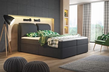 Komplett Förvaringssäng Tyler 180x200 Svart - Svart - Möbler - Säng - Säng med förvaring