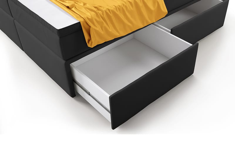 Komplett Sängpaket Celio 180x200 med Förvaring - Grå|Sammet - Möbler - Säng - Säng med förvaring