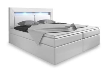 Komplett Sängpaket Pisa 140x200 med Förvaring+LED Sänggavel