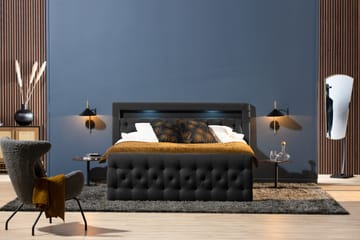 Kontinentalsäng Cloud47 Francisco Sängpaket Black Lådor - Möbler - Säng - Säng med förvaring