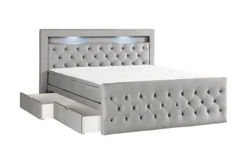 Kontinentalsäng Cloud47 Francisco Sängpaket Dark grey Lådor - Möbler - Säng - Säng med förvaring