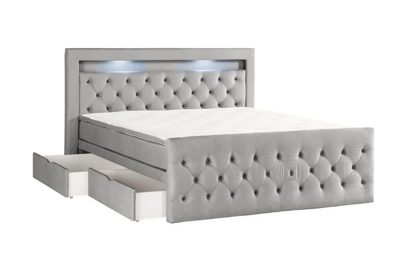 Kontinentalsäng Cloud47 Francisco Sängpaket Dark grey Lådor - Möbler - Säng - Säng med förvaring