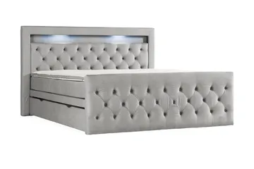 Kontinentalsäng Cloud47 Francisco Sängpaket Dark grey Lådor - Möbler - Säng - Säng med förvaring