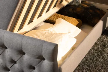 Kontinentalsäng Cloud47 Francisco Sängpaket Grey Lift-Up förvaring - Möbler - Säng - Säng med förvaring