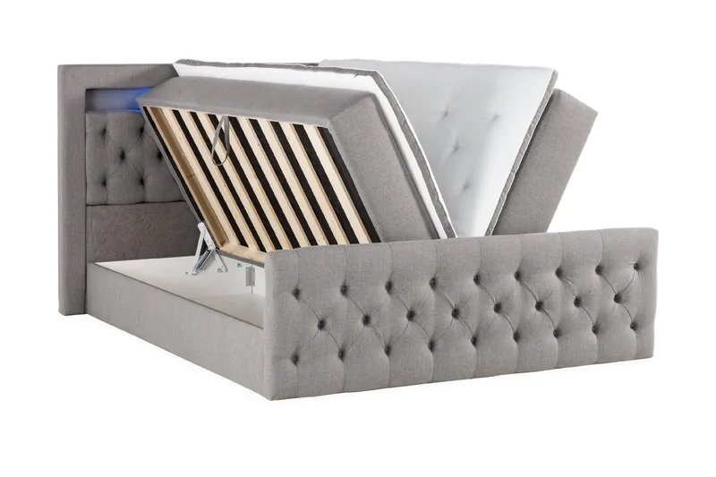 Kontinentalsäng Cloud47 Francisco Sängpaket Grey Lift-Up förvaring - Möbler - Säng - Säng med förvaring