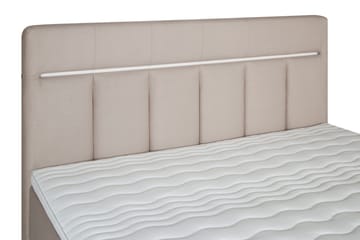 Lysekil Säng med Förvaring 180x200 LED - Beige - Möbler - Säng - Säng med förvaring