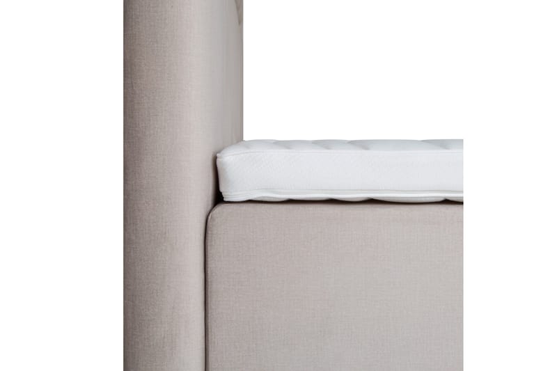 Lysekil Säng med Förvaring 180x200 LED - Beige - Möbler - Säng - Säng med förvaring