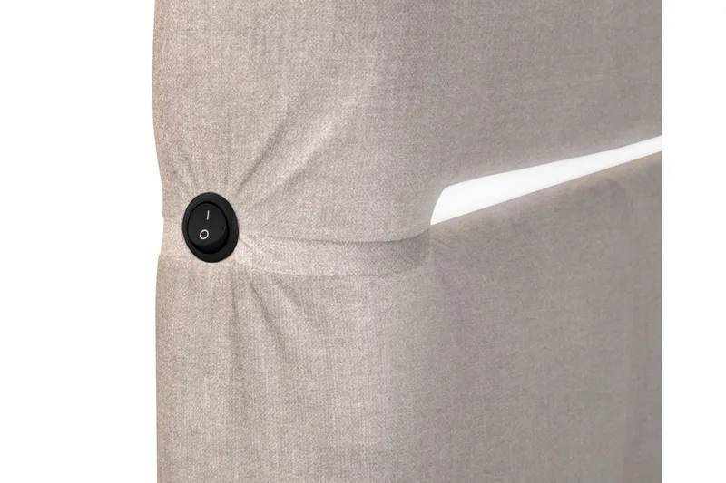 Lysekil Sängpaket Förvaringssäng 160x200 LED - Beige - Möbler - Säng - Säng med förvaring