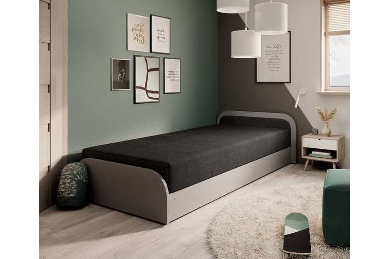 Mayuri Sängpaket Förvaringssäng 90x180 cm - Grå - Möbler - Säng - Säng med förvaring