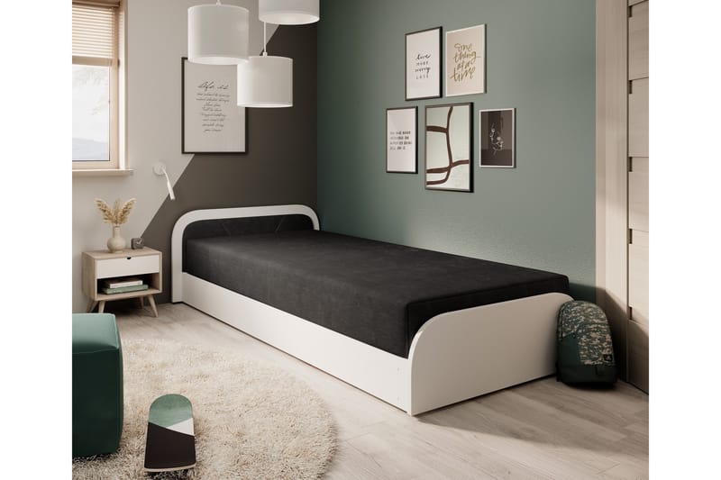 Mayuri Sängpaket Förvaringssäng 90x180 cm - Vit - Möbler - Säng - Säng med förvaring