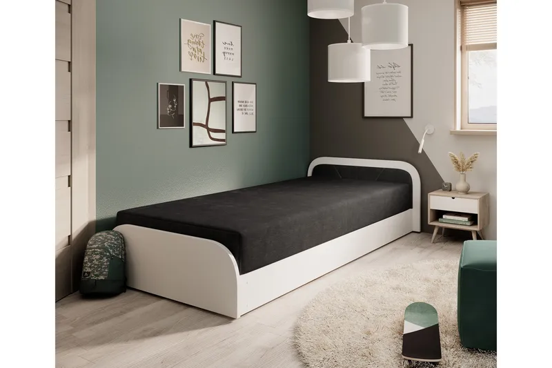 Mayuri Sängpaket Förvaringssäng 90x180 cm, Vit