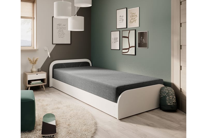 Mayuri Sängpaket Förvaringssäng 90x180 cm - Vit - Möbler - Säng - Säng med förvaring